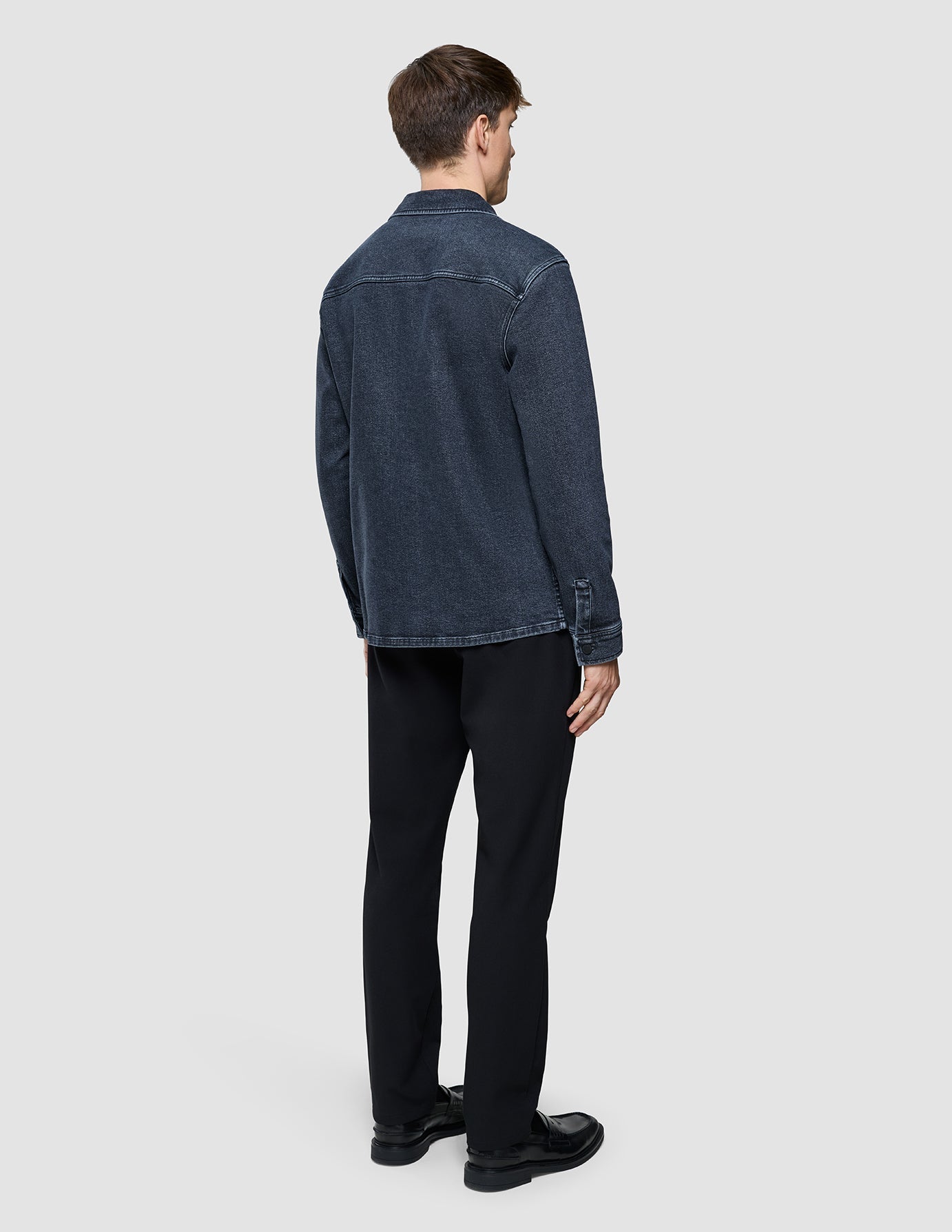 Matteo Denim Overshirt Washed Black